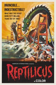 Umelecká tlač Reptilicus (Vintage Cinema / Retro Movie Theatre Poster / Horror & Sci-Fi), (26.7 x 40 cm)