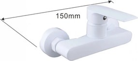 Sprchová batéria Mexen Royo 150 mm biela