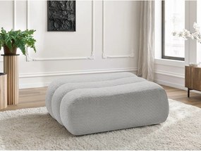 Svetlosivá podnožka z textílie buklé Azra – Bobochic Paris