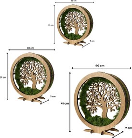Drevená LED lampa Strom života – stmievateľná dekorácia na stôl I SENTOP LED0574-OAK-HALIFAX
