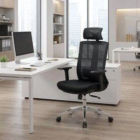 Kancelárska ergonomická stolička Neoseat SABRINA — čierna, nosnosť 150 kg