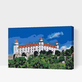 Gario Maľovanie podľa čísel Bratislavský hrad Rozmery: 60 x 40 cm, Rámovanie: S vnútorným rámom
