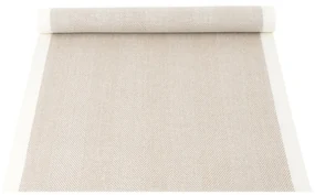 Ľanový běhúň Iida 43x150, ľan / biely