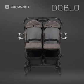 Súrodenecký kočík Euro-Cart Doblo Taupe