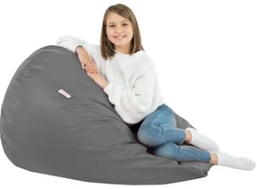 Sedací vak SAKO sivý ekokoža