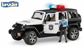 Bruder 02526 policajný Jeep Wrangler s policajtom a príslušenstvom, 1:16