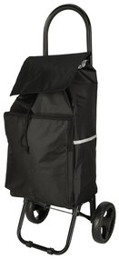 Nákupná taška na kolieskach s rámom 95 cm čierna