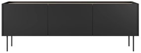 TV stolík Desin 170 cm - čierny mat / dub nagano