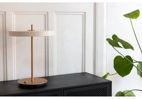 Biela LED stmievateľná stolová lampa s kovovým tienidlom (výška 41,5 cm) Asteria Table – UMAGE