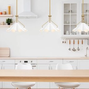 Quoizel QZ-MEJIA-1P-S-AB - Luster na tyči MEJIA 1xE27/60W/230V pr. 35,6 cm mosadz