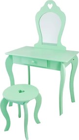 Detský toaletný stolík FAIRY DREAM mätový PHO3549