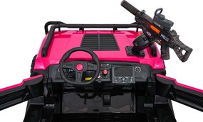 Ramiz Elektrická bugina PROSPECTOR STRONG pre deti ružová + pohon 4x4 + diaľkové ovládanie