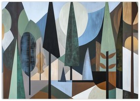 Obraz - Prírodná geometrická abstrakcia II. (70x50 cm)