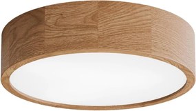 Stropné svietidlo so senzorom CLEO 3xE27/24W/230V, priemer 37,5 cm, dub