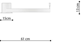 Stropné LED svietidlo Rio 55, 1x LED 30w, 3000k, w