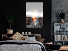 Artgeist Obraz - Abstract Sunset (1 Part) Vertical Veľkosť: 20x30, Verzia: Na talianskom plátne