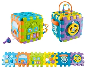 Hrajúca interaktívna skladacia kocka Baby Mix
