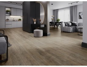 Mexen Casa Grande, vinylová podlaha 1240x182 mm SPC 6,5 mm, IXPE 1,5 mm, 4-stranná V-drážka, dub, F1014-1240-182-505-4V1-01