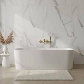 Rea Drop, vaňová batéria s ručnou sprchovou súpravou, 150 mm, zlatá matná, REA-B6399