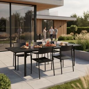 Veľký rozkladací záhradný stôl 180–240 cm pre 12 osôb béžová