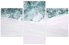 Obraz - Tyrkysová abstrakcia (90x60 cm)