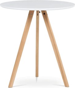 Jedálenský stôl DT-320 biely / naturálny