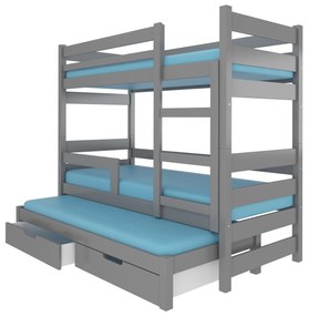 Poschodová detská posteľ 180x75 cm. Vlastná spoľahlivá doprava až k Vám domov. 1052305