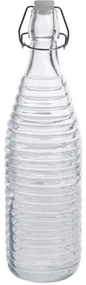 Sklenená fľaša s uzáverom Stripes 1 l