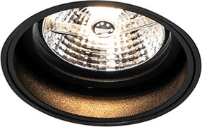 Moderné zapustené bodové svetlo čierne bez rámu - Impact 70