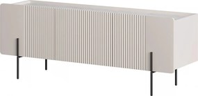 TV stolík Malmi 150 cm - kašmírová / crema bianca / čierna