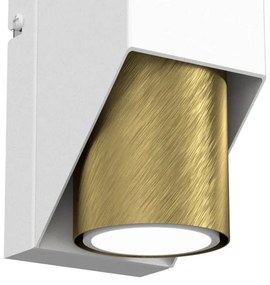 Nástenné svietidlo WALL 1xGU10/8W/230V biela/mosadz
