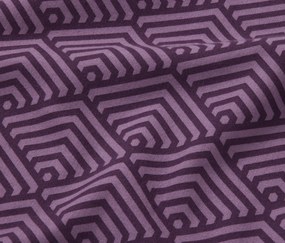 Flanelová posteľná bielizeň, štandardná veľkosť, fialová