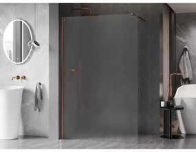 Mexen, Mexen Kioto-X sprchová stena 90 x 200 cm, matná 10 mm, ružové zlato - 800-090-101-60-30-X