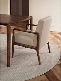 Krémový ručne tkaný vlnený okrúhly koberec ø 160 cm Greenwich – Ted Baker