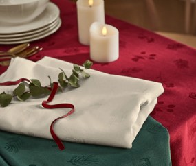 Žakárový obrus, 145 x 255 cm, krémový