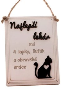 CARODOMOVAEU Závesná tabuľka Najlepší lekár