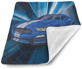 Sablio Deka pre bábätko Mustang Modré pozadie - 90x120 cm