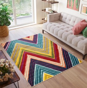 Dizajnový koberec s geometrickým vzorom Salsa Šírka: 120 cm | Dĺžka: 170 cm