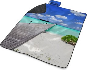 Sablio Plážová deka Mólo na pláži: 200x140 cm