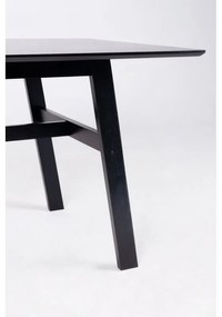 Jedálenský kaučukový stôl Lingo obdĺžnikový čierny