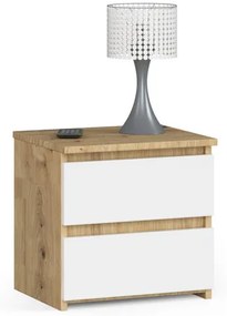 Nočný stolík CL2 - dub artisan/biela