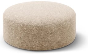 Svetlohnedý taburet z textílie buklé Dia – Micadoni