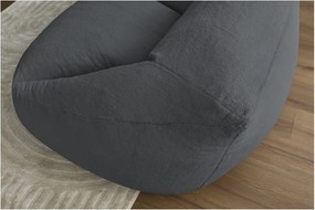 Tmavosivý sedací vak z umelej kožušiny Lilibet – Bobochic Paris