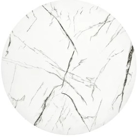 Konferenčný stolík ANTICA 41x55 cm čierna/dekor mramoru