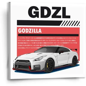 Sablio Obraz Nissan GTR 35 Godzilla - 50x50 cm