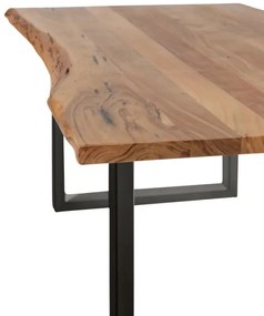 furniture-nabytek.cz - Masívny jedálenský stôl Bullwer z akácie, lakovaný, hnedý – 140×90 cm