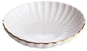 Hlboký tanier MELIDA so zlatým obvodom 710995