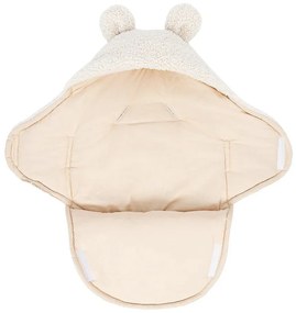 Krémová detská zavinovačka s baránkom 45x80 cm – Meowbaby