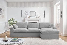 Svetlosivá rohová pohovka Belair – Bobochic Paris