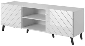 TV STOLÍK DIOS ČIERNÝ LESK NA NOŽIČKÁCH 150 cm